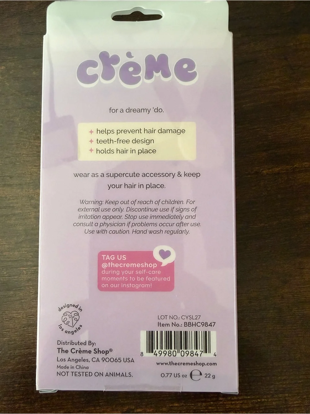 The Crème Shop 'Beary Cute' Crease-Free Bear Hair Clips. NEW